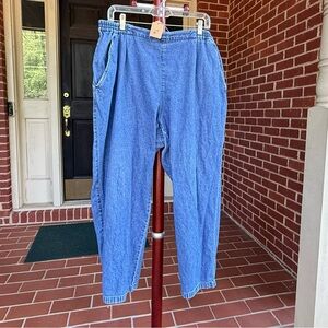 Liz Claiborne Blue Cotton Denim Pants Pair #2 of 4